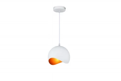 Decor Mavia bolvormige wit gouden hanglamp 4949