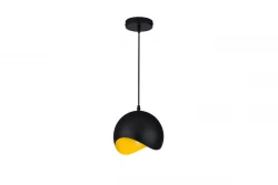 Decor Mavia bolvormige zwart gele hanglamp 1808