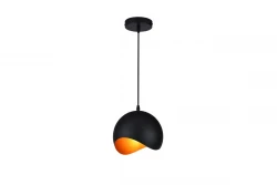 Decor Mavia bolvormige zwart gouden hanglamp 1853