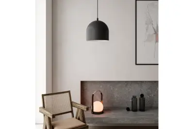 Decor Katilu zwart metalen hanglamp 1884