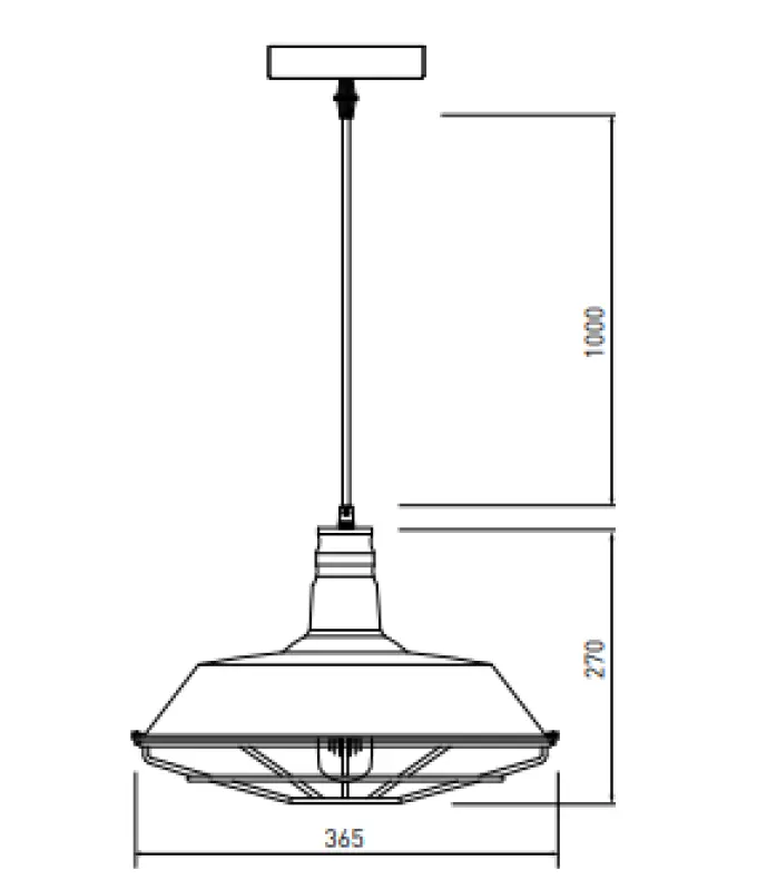 Decor Solen hanglamp industriele vorm met gouden rooster doorsnee 36,5 cm 3703