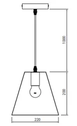 Decor Oxalis hanglamp met zwart metalen frame in geometrische vorm doorsnee 22 cm 3161