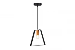 Decor Oxalis hanglamp met zwart metalen frame in geometrische vorm doorsnee 22 cm 3161