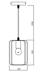 Decor Oxalis hanglamp met zwart metalen frame in geometrische vorm doorsnee 13 cm  3185
