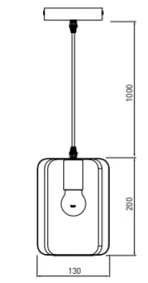 Decor Oxalis hanglamp met zwart metalen frame in geometrische vorm doorsnee 13 cm  3185