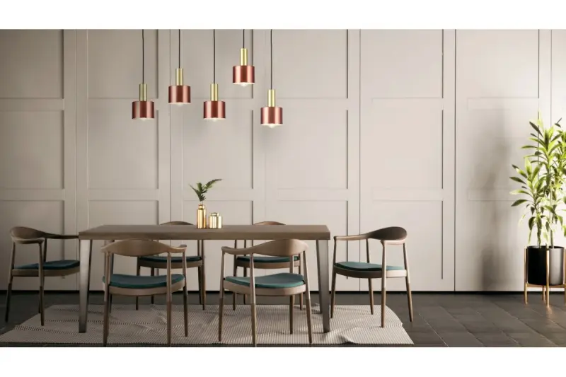 Decor Selvia hanglamp koper met messing afwerking doorsnee 12 cm 3208