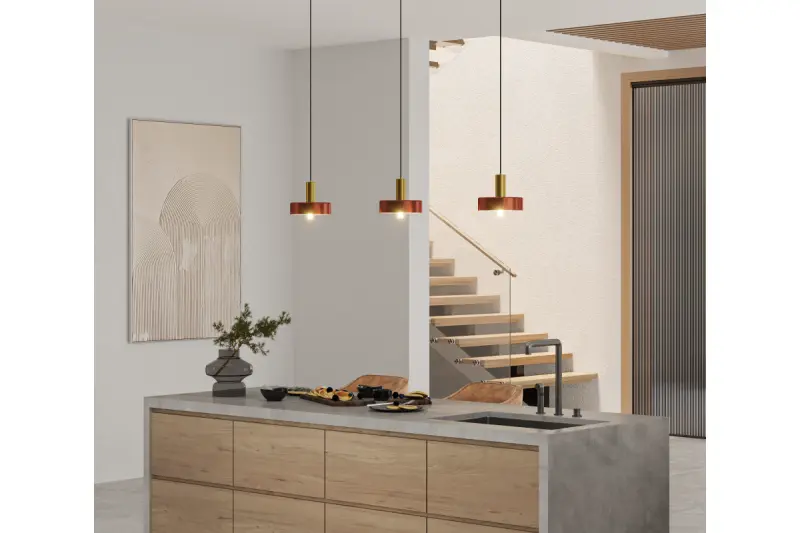 Decor Selvia hanglamp koper met messing afwerking doorsnee 20 cm 3222