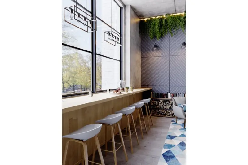 Decor Diu zwarte geometrische hanglamp met 4 lichtbronnen breedte 60 cm 3635