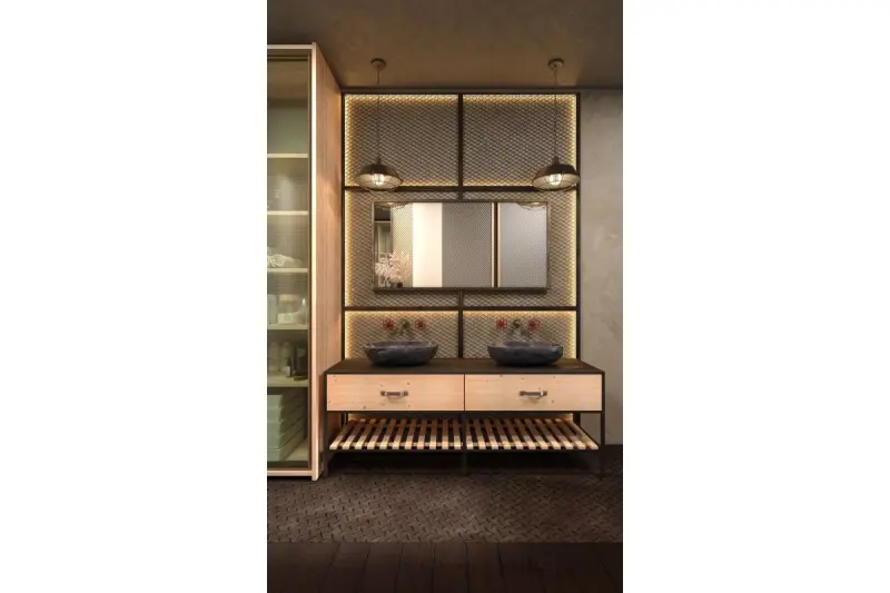 Decor Lars zwarte hanglamp met industrieel zwart rooster doorsnee 36 cm 2295