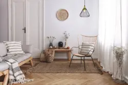 Decor Tess zwart gouden metalen kegelvormige draadhanglamp 2394