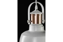 Decor Noor elegante witte hanglamp met koperen element 6934