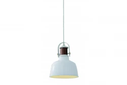 Decor Noor elegante witte hanglamp met koperen element 6934