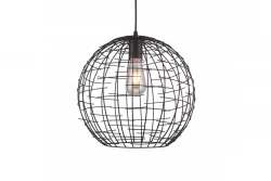 Decor Viela zwart gouden draadvormige metalen hanglamp bolvorm doorsnee 35 cm 6996
