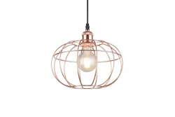 Decor Viela draadvormige hanglamp bolvorm koper doorsnee 27,5 cm 7047