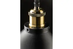 Decor Mani zwart gouden metalen hanglamp doorsnee 30 cm 4076
