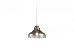 Decor Marite klassieke hanglamp zwart goud getint glas doorsnee 26 cm 7085