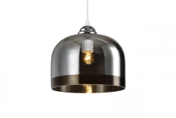 Decor Lati cilindrische zwarte hanglamp glas doorsnee 23,5 cm 7122