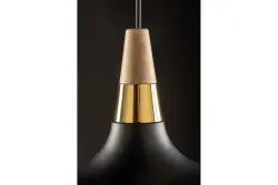 Decor Skandi moderne zwarte hanglamp doorsnee 35 cm 7382