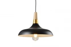 Decor Skandi moderne zwarte hanglamp doorsnee 35 cm 7382