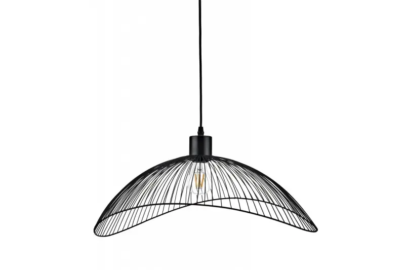 Decor Reto vintage zwarte draadhanglamp 40 cm doorsnee 4137