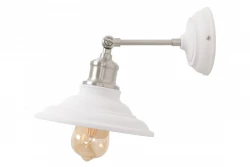 Decor Loret verstelbare witte wandlamp 20 cm doorsnee 7871