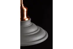 Decor Loret tijdloze grijze hanglamp 20,5 cm doorsnee 8854