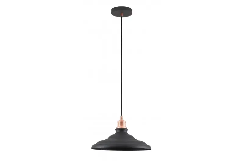 Decor Loret tijdloze zwarte hanglamp 34,8 cm doorsnee 9721