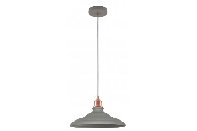 Decor Loret tijdloze grijze hanglamp 34,8 cm doorsnee 9790