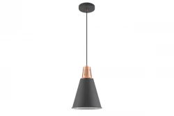 Decor Gianni stijlvolle zwart koperen hanglamp 22 cm doorsnee 9974