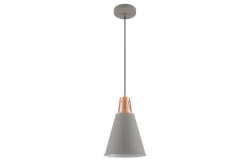 Decor Gianni stijlvolle grijs koperen hanglamp 22 cm doorsnee 8051