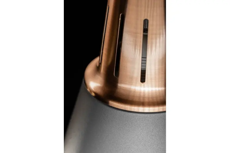 Decor Gianni stijlvolle grijs koperen hanglamp 22 cm doorsnee 8051