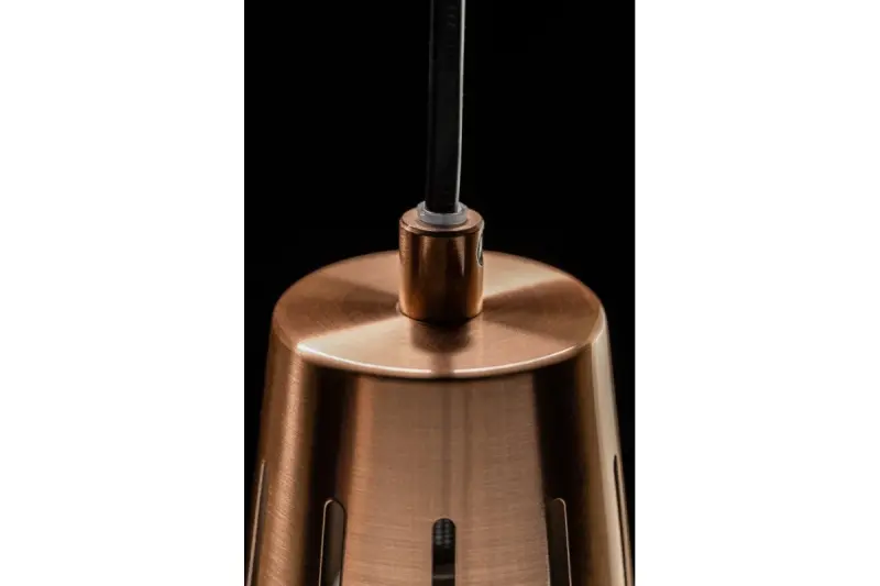 Decor Gianni stijlvolle grijs koperen hanglamp 22 cm doorsnee 8051