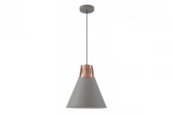 Decor Gianni stijlvolle grijs koperen hanglamp 32 cm doorsnee 8167