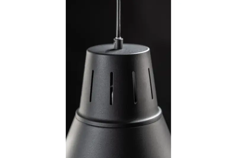 Decor Gianni stijlvolle volledig zwarte hanglamp 32 cm doorsnee 8136