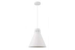 Decor Gianni stijlvolle volledig witte hanglamp 32 cm doorsnee 8112