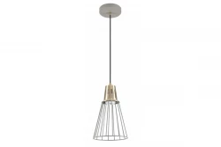 Decor Kaliope modieuze grijze draadhanglamp 18 cm doorsnee 8143