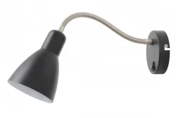 Decor Etore zwarte wandlamp met metalen arm 11 cm doorsnee 1860