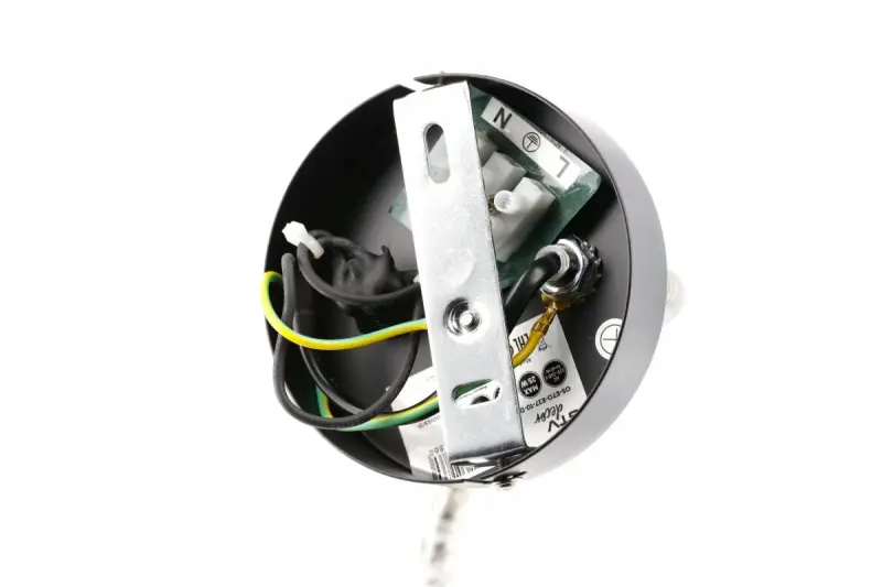 Decor Etore zwarte wandlamp met metalen arm 11 cm doorsnee 1860