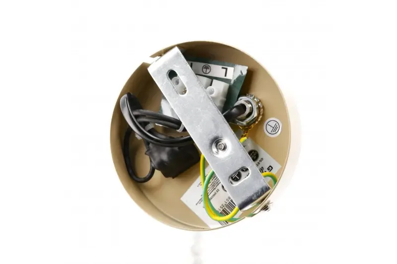 Decor Etore beige wandlamp met metalen arm 11 cm doorsnee 1907