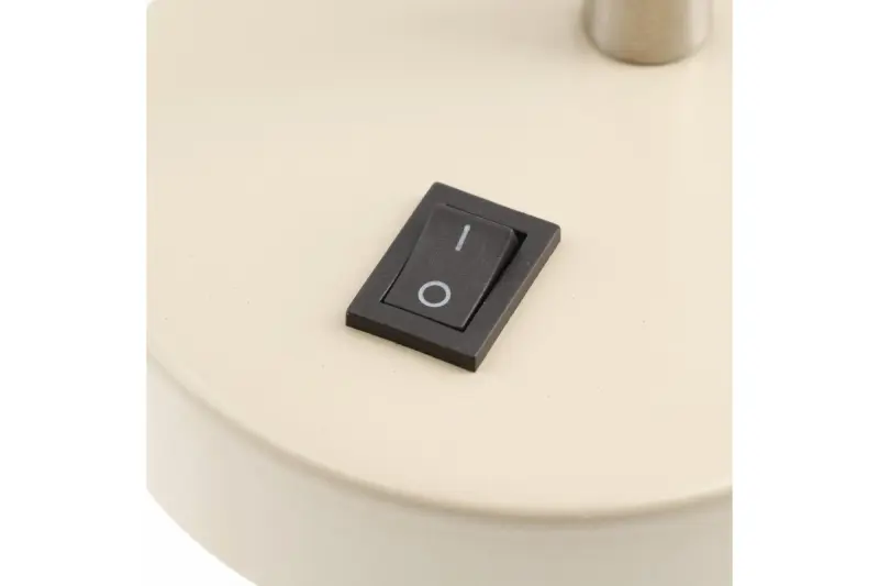 Decor Etore beige wandlamp met metalen arm 11 cm doorsnee 1907