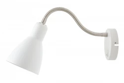 Decor Etore witte wandlamp met metalen arm 11 cm doorsnee 1952