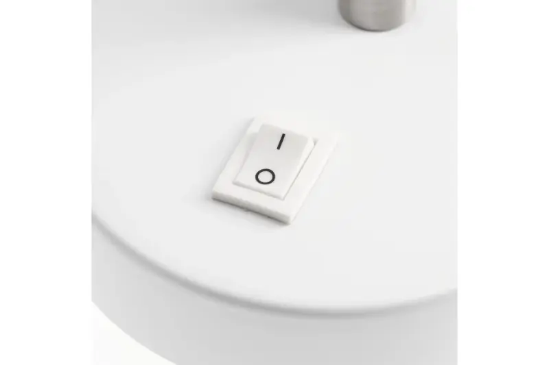 Decor Etore witte wandlamp met metalen arm 11 cm doorsnee 1952