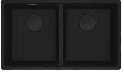 Franke Maris MRG 120-35-35 Fragranite black edition mat zwarte dubbele spoelbak onderbouw