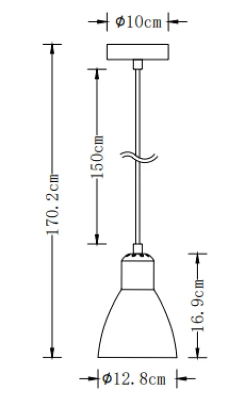 Decor Etore beige hanglamp zwarte snoer 2089