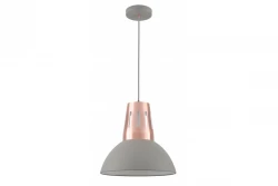 Decor Artemia grijze hanglamp met industriele afwerking 34.5 cm doorsnee 2447