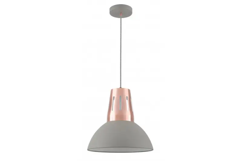 Decor Artemia grijze hanglamp met industriele afwerking 34.5 cm doorsnee 2447