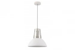 Decor Artemia witte hanglamp met industriele afwerking 34.5 cm doorsnee 2508