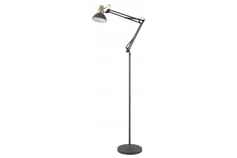 Decor Artemia zwarte vloerlamp lange metalen arm doorsnee 16,5 cm 2355