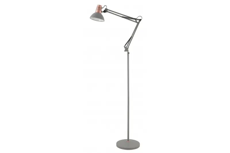 Decor Artemia grijze vloerlamp lange metalen arm doorsnee 16,5 cm 2300