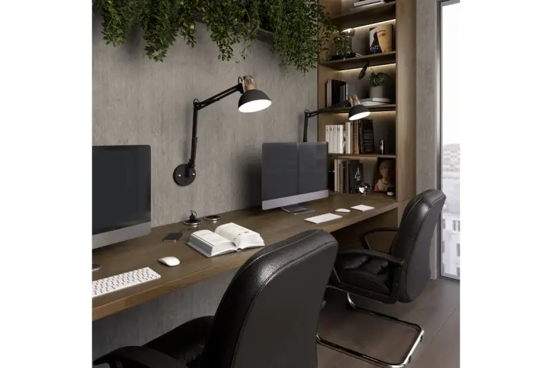 Decor Artemia zwarte wandlamp met metalen arm en witte binnenkant doorsnee 16,5 cm 2270